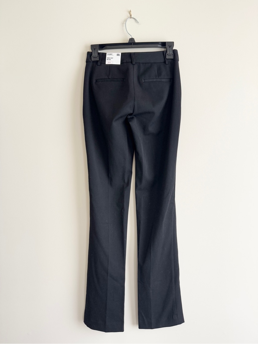 Express Columnist Barely Boot Mid Rise Trousers Black Size 00L NWT - Picture 2 of 6